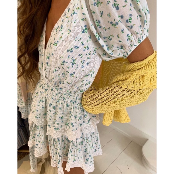 SOLD🚫LoveShackFancy “Carlo” Dress in Bonnet Blue - Picture 11 of 14